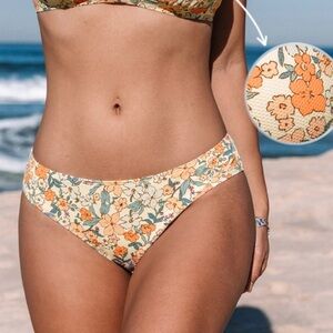 Cupshe floral bikini bottoms